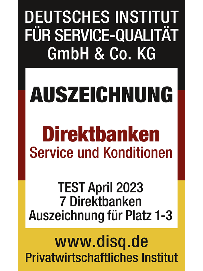 1822direkt - Testsieger Direktbanken