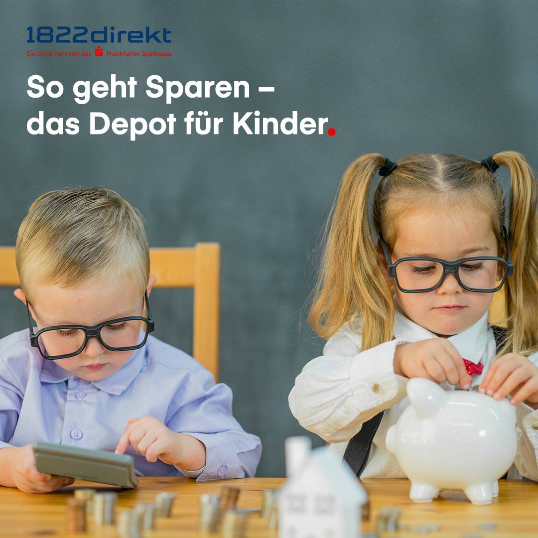 Sparen für Kinder - 1822direkt