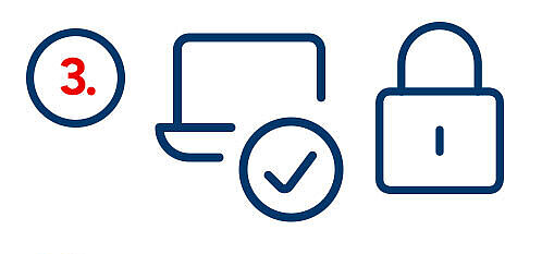 3. Icons mit positiven Haken bei Videochat