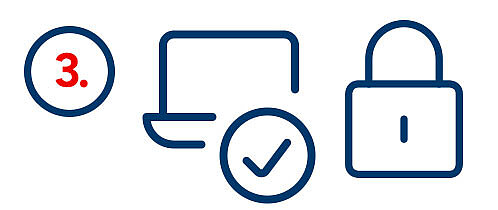 3. Icons mit positiven Haken bei Videochat