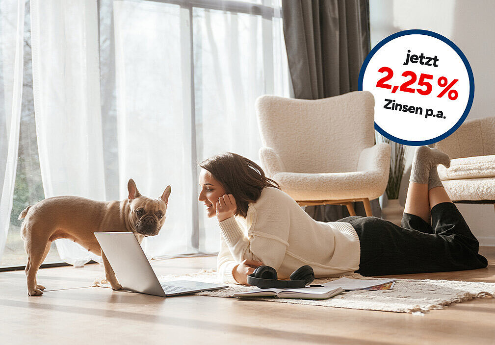 1822direkt Tagesgeldkonto jetzt 2,25 % p.a. Zinsen
