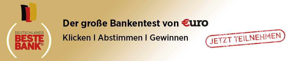 Der große Bankentest von €uro - Klicken, Abstimmen, Gewinnen