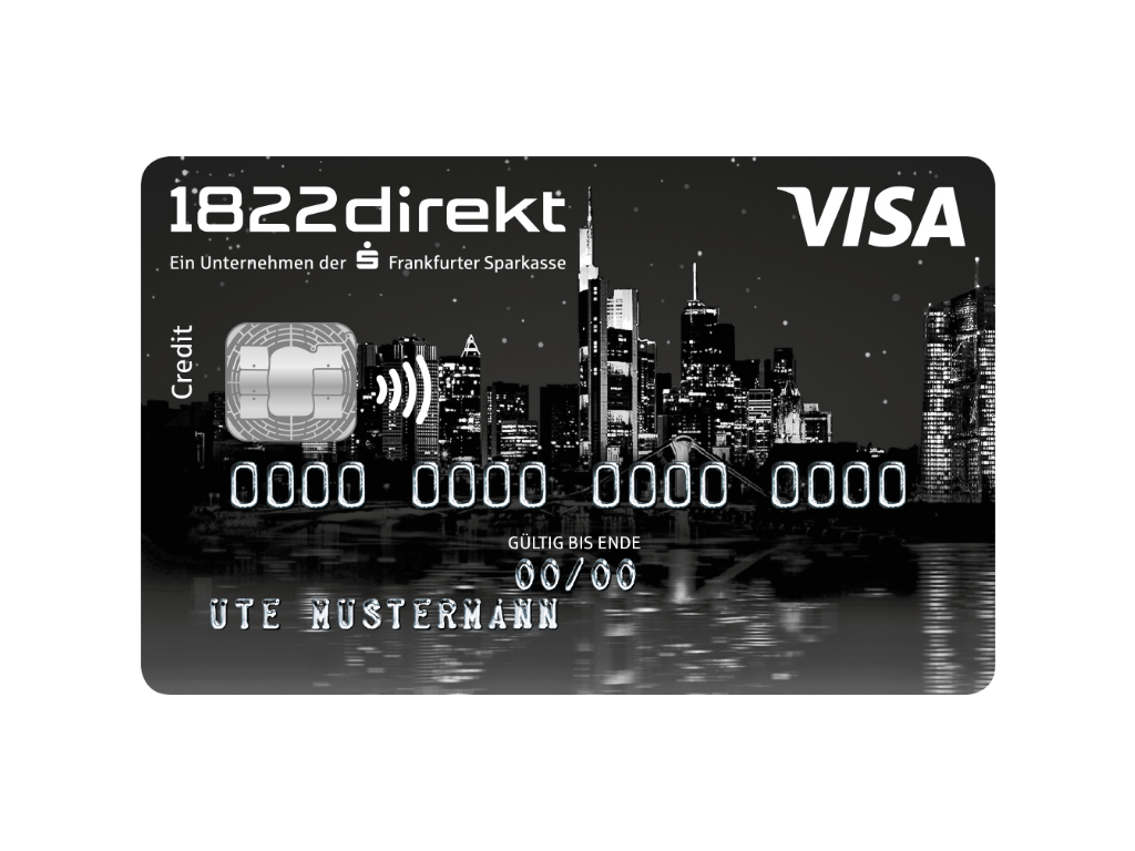 VISA Kreditkarte der 1822direkt